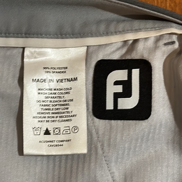 FootJoy Men‘s Golf Pants, Heather Charcoal W36/L30, Four-Way Stretch Flat Front - Picture 8 of 10